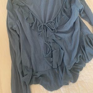 Free people blue blouse